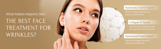 Japanese anti-aging serum and collagen production serum before and after images