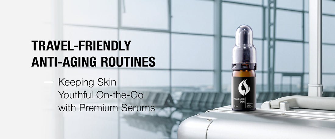 Travel-friendly anti-aging skincare serum kit with Japanese stem cell technology for wrinkle reduction