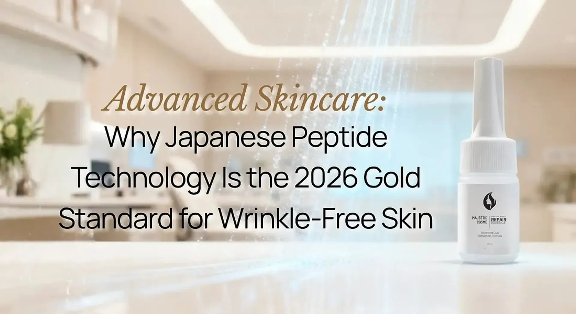 Advanced Skincare: Why Japanese Peptide Technology Is the 2026 Gold Standard for Wrinkle-Free Skin