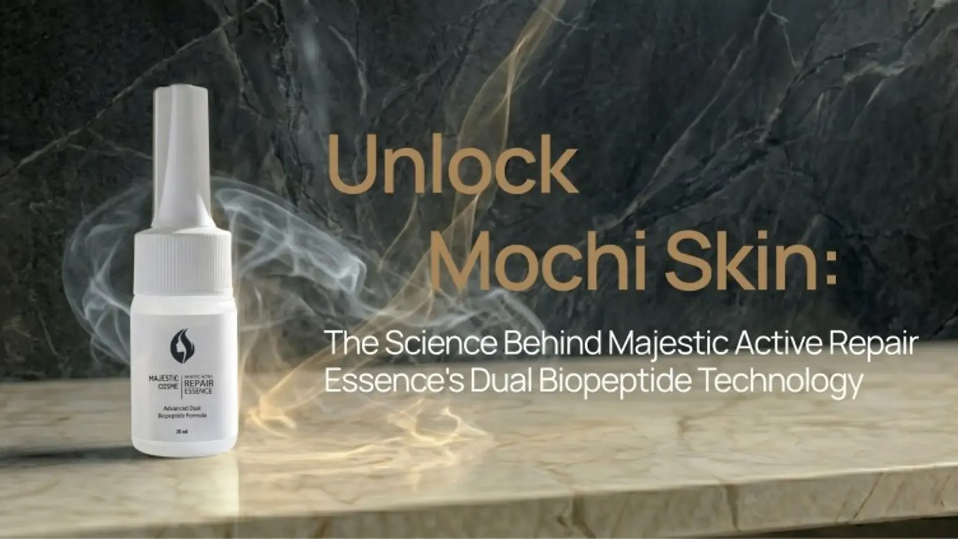 Unlock Mochi Skin: The Science Behind Majestic Active Repair Essence's Dual Biopeptide Technology