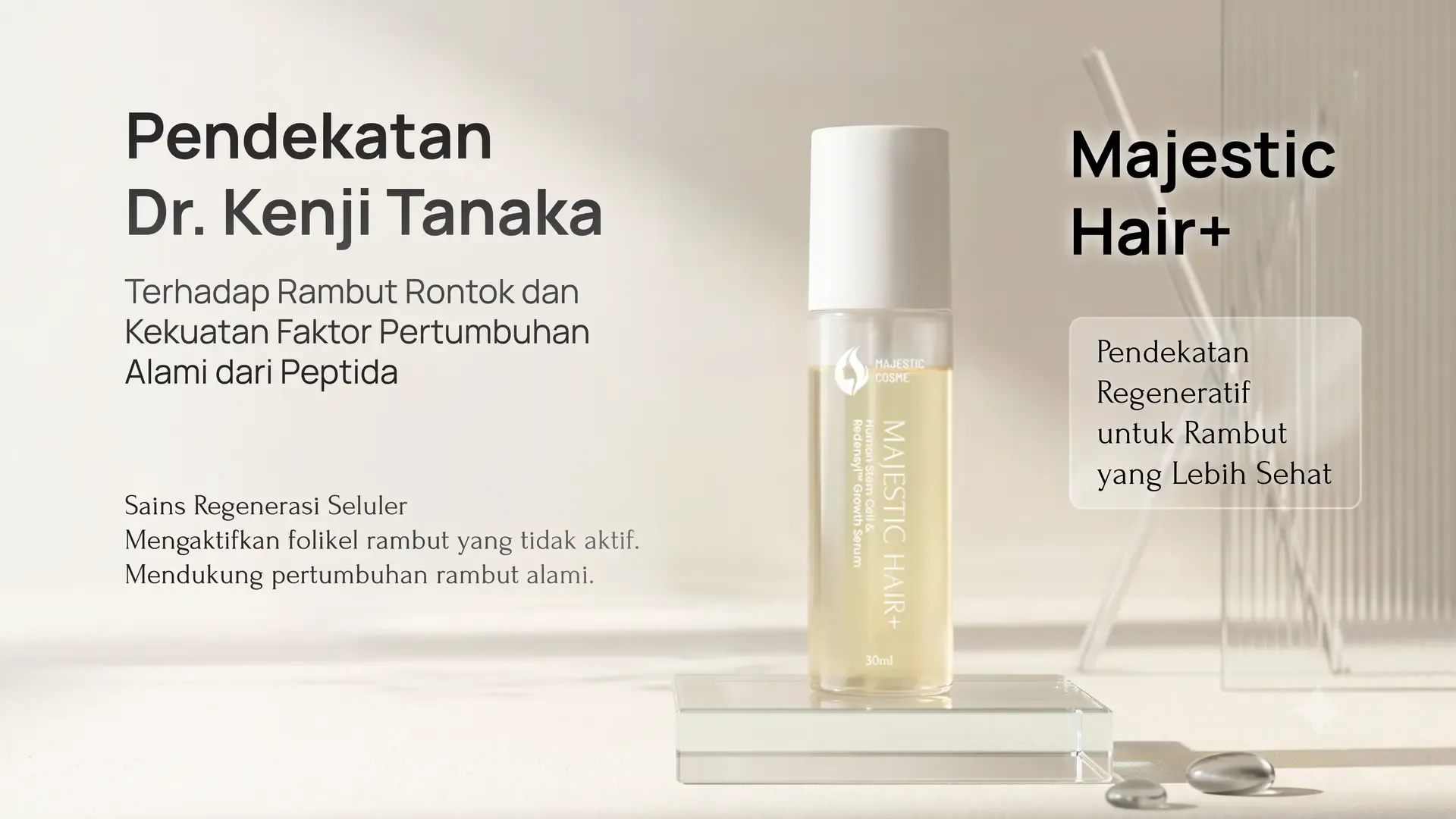 Pendekatan Dr. Kenji Tanaka Terhadap Rambut Rontok dan Kekuatan Faktor Pertumbuhan Alami dari Peptida