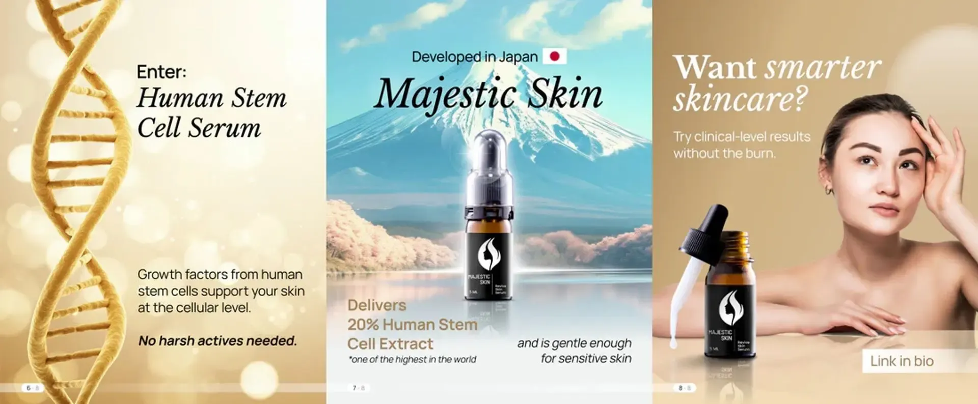 ヒト幹細胞美容液の科学|Majestic Skinのエイジングケア