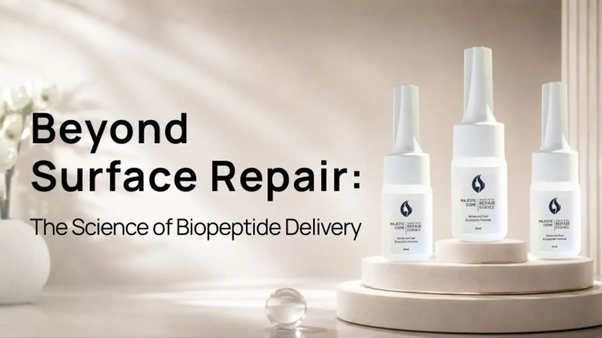 Beyond Surface Repair: The Science of Synergistic Biopeptide Delivery in Majestic Active Repair Essence
