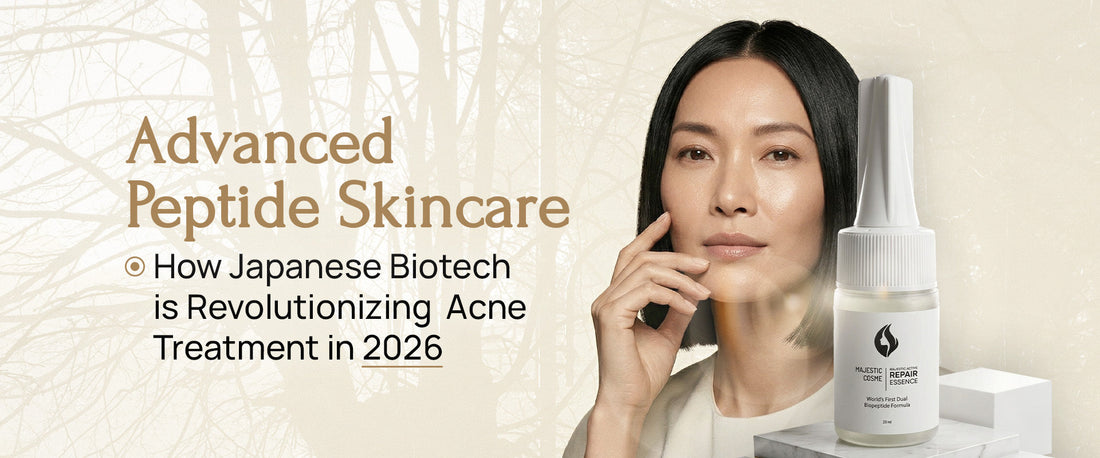 Majestic Active Repair Essence dual biopeptide complex for adult acne repair and skin regeneration