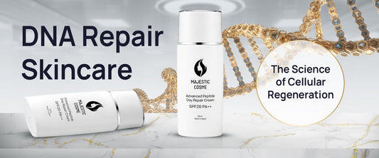 Majestic Day Repair DNA repair enzyme HSP technology advanced skincare from Japan for sun damage and age spots