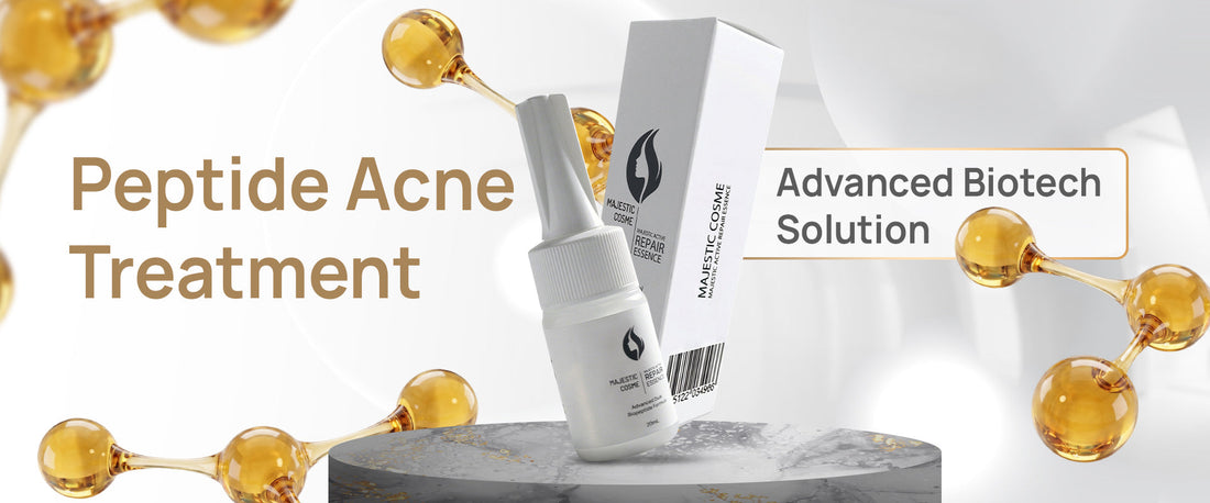 Majestic Active Repair Essence dual biopeptide serum for peptide acne treatment and post-acne mark prevention
