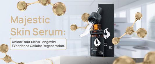 Majestic Skin serum 20% ADSC-CM with Liposome Technology supporting cellular regeneration and skin longevity through 150+ active growth factors