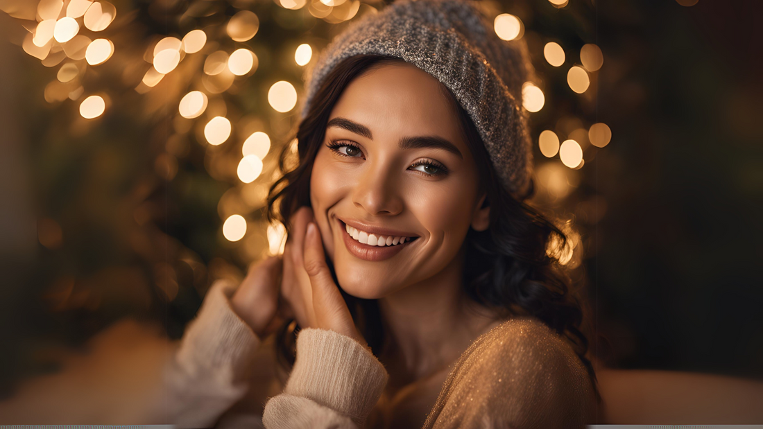 Holiday woman skin