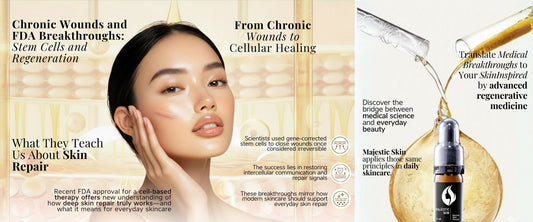 Majestic Skin anti-aging serum with 20% stem cell technology for advanced skin repair and wrinkle reduction