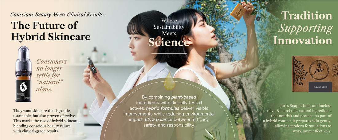 Natural beauty soap bar with olive oil and laurel oil ingredients for sustainable skincare routine