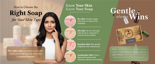 Juri Soap natural soap bars with olive and laurel oil for different skin types