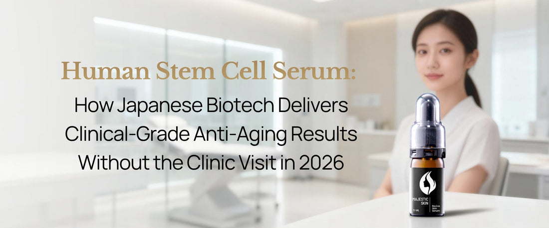 Best human stem cell serum for anti-aging by Majestic Cosme Japanese biotech laboratory