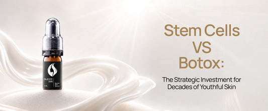 Majestic Skin Serum 20% ADSC-CM vs Botox strategic comparison for decades of youthful skin through Japanese stem cell collagen regeneration