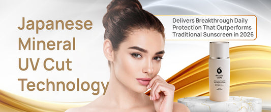 Majestic Day Repair Japanese Mineral UV Cut technology for daily UV protection and DNA repair skincare