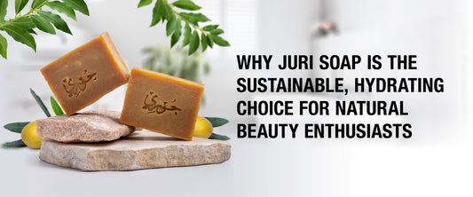 Juri Soap bar with olive and laurel branches on wooden background