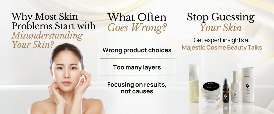 Why most skin problems start with misunderstanding your skin explained by Majestic Cosme experts