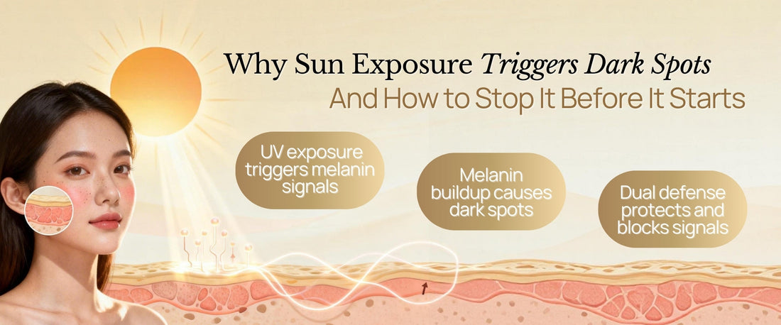 Majestic Day Repair Signal Block Technology peptide formula intercepting alpha-MSH melanin signals for advanced skincare dark spot prevention